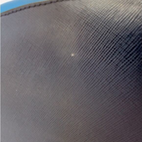 MCM Saffiano Leather Handbag Two-Tone Blue - Picture 10 of 16